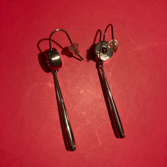 TOCARA. Patricia. DiAmi stones & Stainless Steel. Hook earrings - Picture 4 of 4